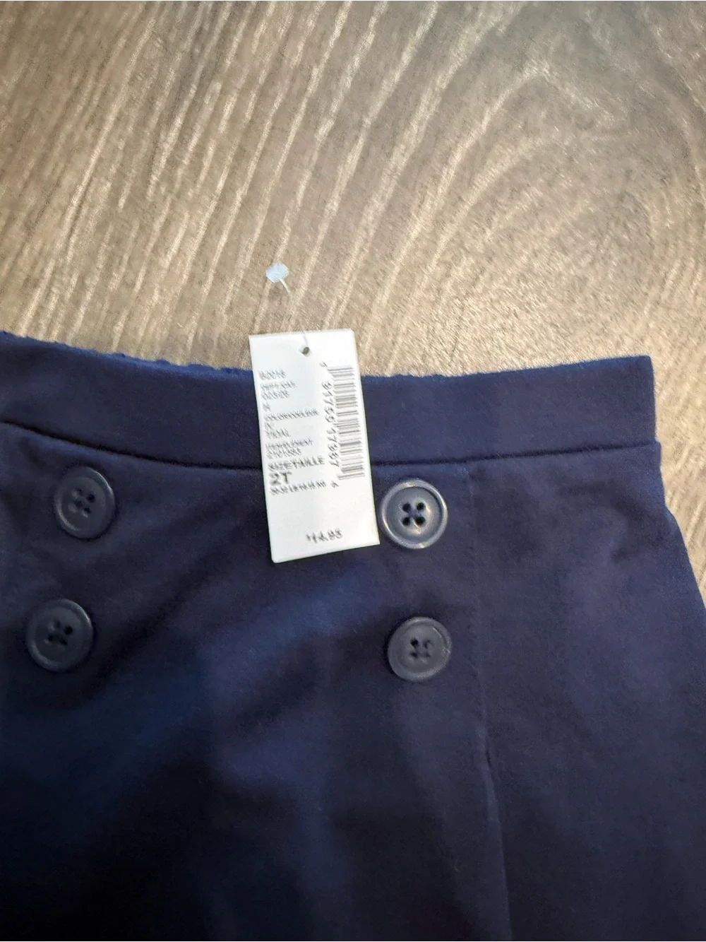 NWT Children’s Place 2T Double-Button Pleated Skirt - School Uniform